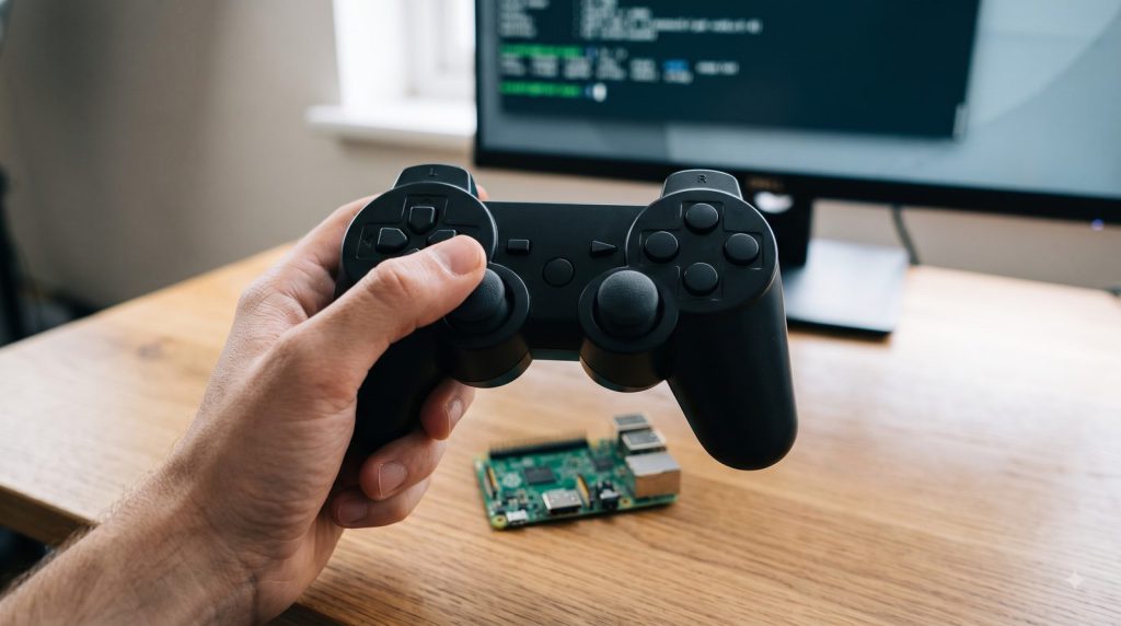 Testing a PS3 controller on Raspberry Pi over Bluetooth with no USB cable